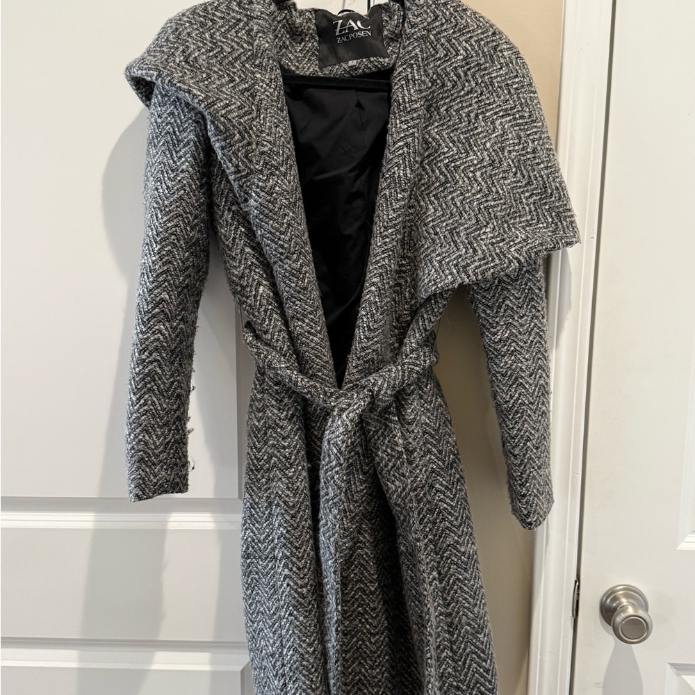 Zac by Zac Posen Herringbone Coat